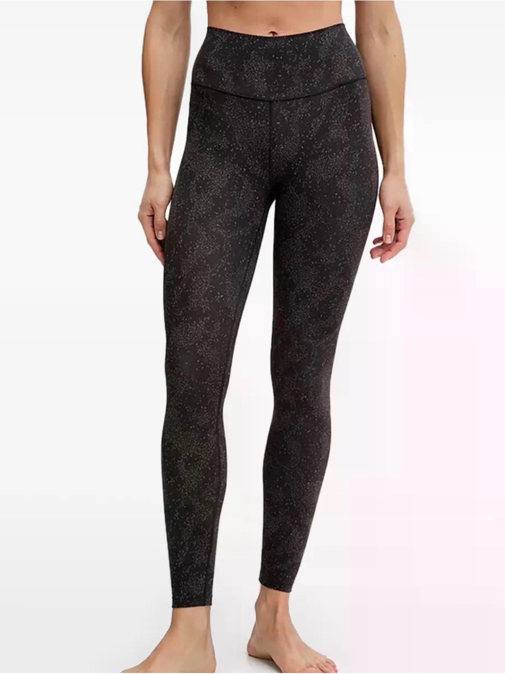 All In Motion Green Strappy Criss Cross Calf Textured Pocket Leggings S